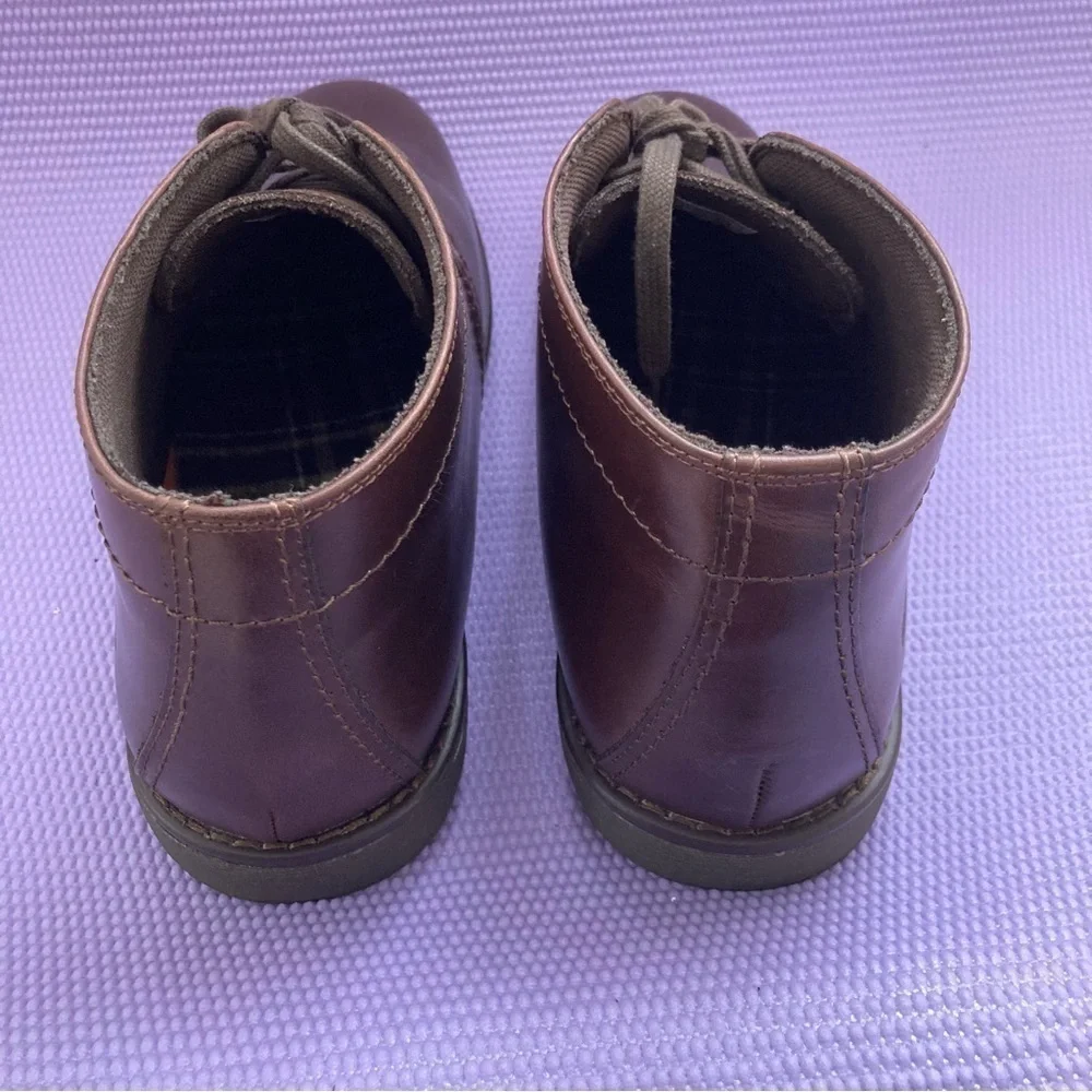 Sebago Leather Chukka Boots Lace-Up Dark Brown Men US 12